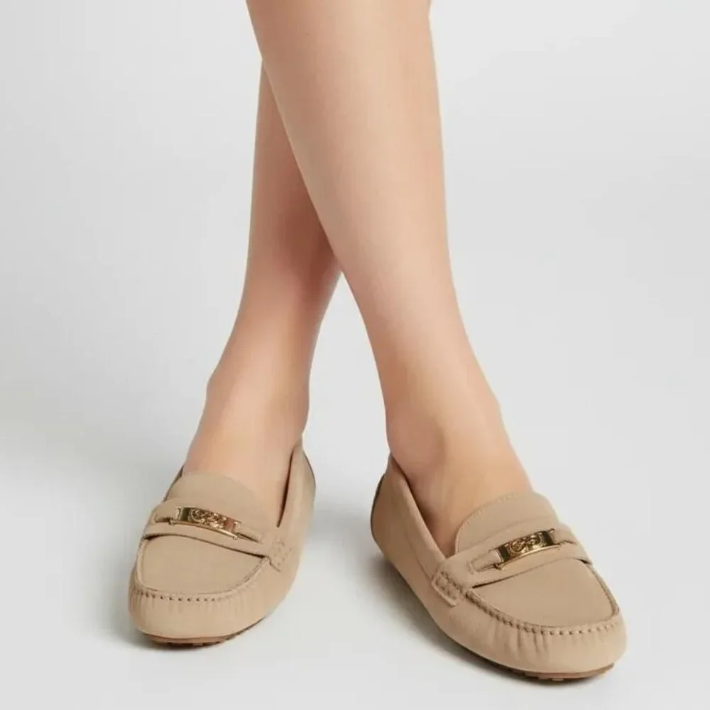 Cole Haan Women's Suede Leather Driving Moccasin Casual Classic Loafers Tan 9B - Picture 1 of 11